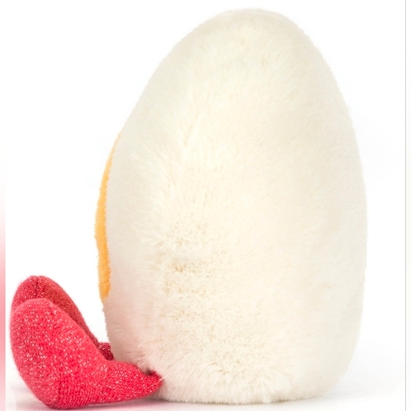 Jellycat Amuseables Heart Boiled Egg 4.7x4.7x2.4" Soft & Plush BNWT Authentic - Picture 2 of 7